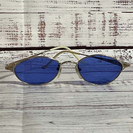 MARTINE STIBON 6534 Women's Silver Tone Blue Lens Sunglasses- 48[ ]18 140