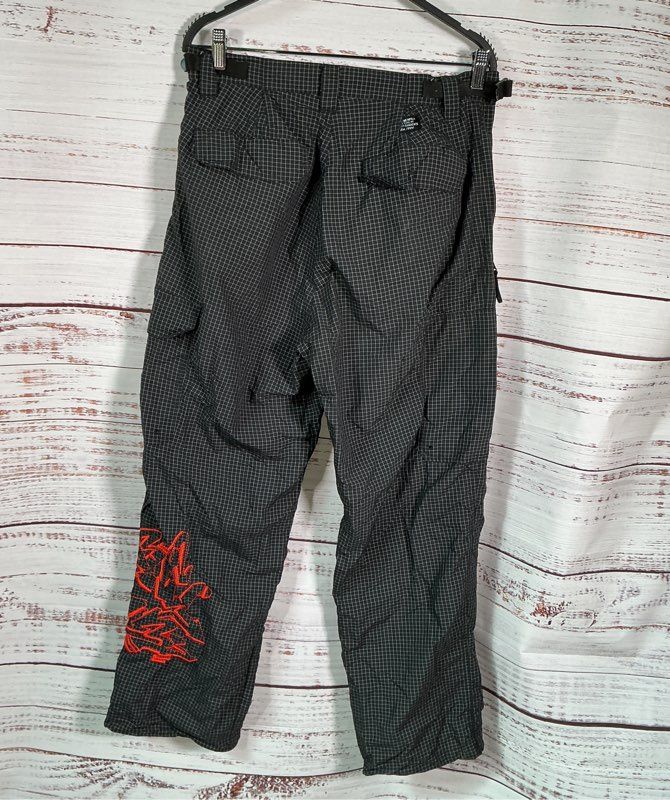 Men's Supreme Black/White Check Print Utility Pants Size 32
