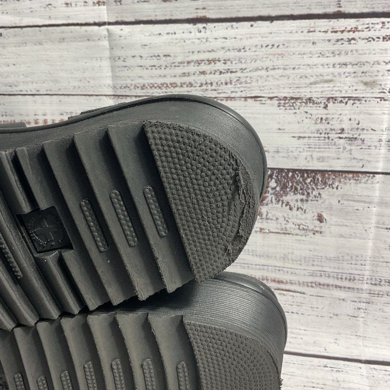 Dr. Martens Voss II Quad Black Leather Platform Gladiator Sandal Women's Size 9