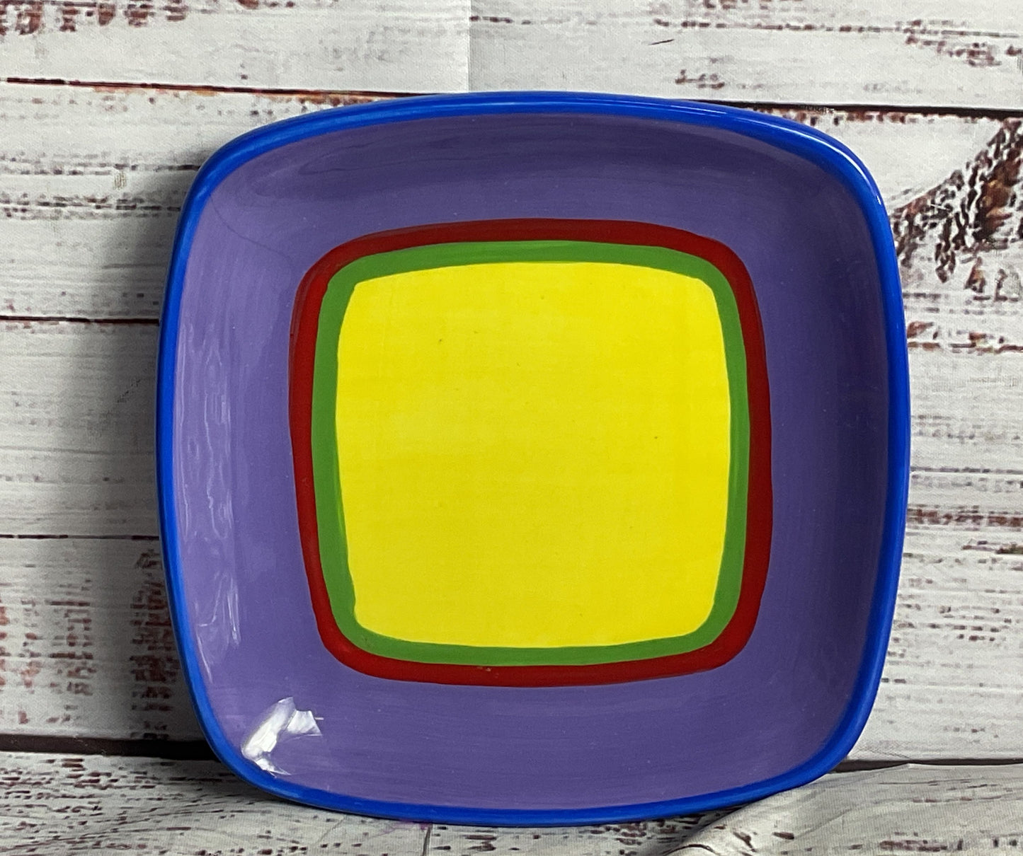 Dansk Caribe Set of 4 Bread Plates Multicolor