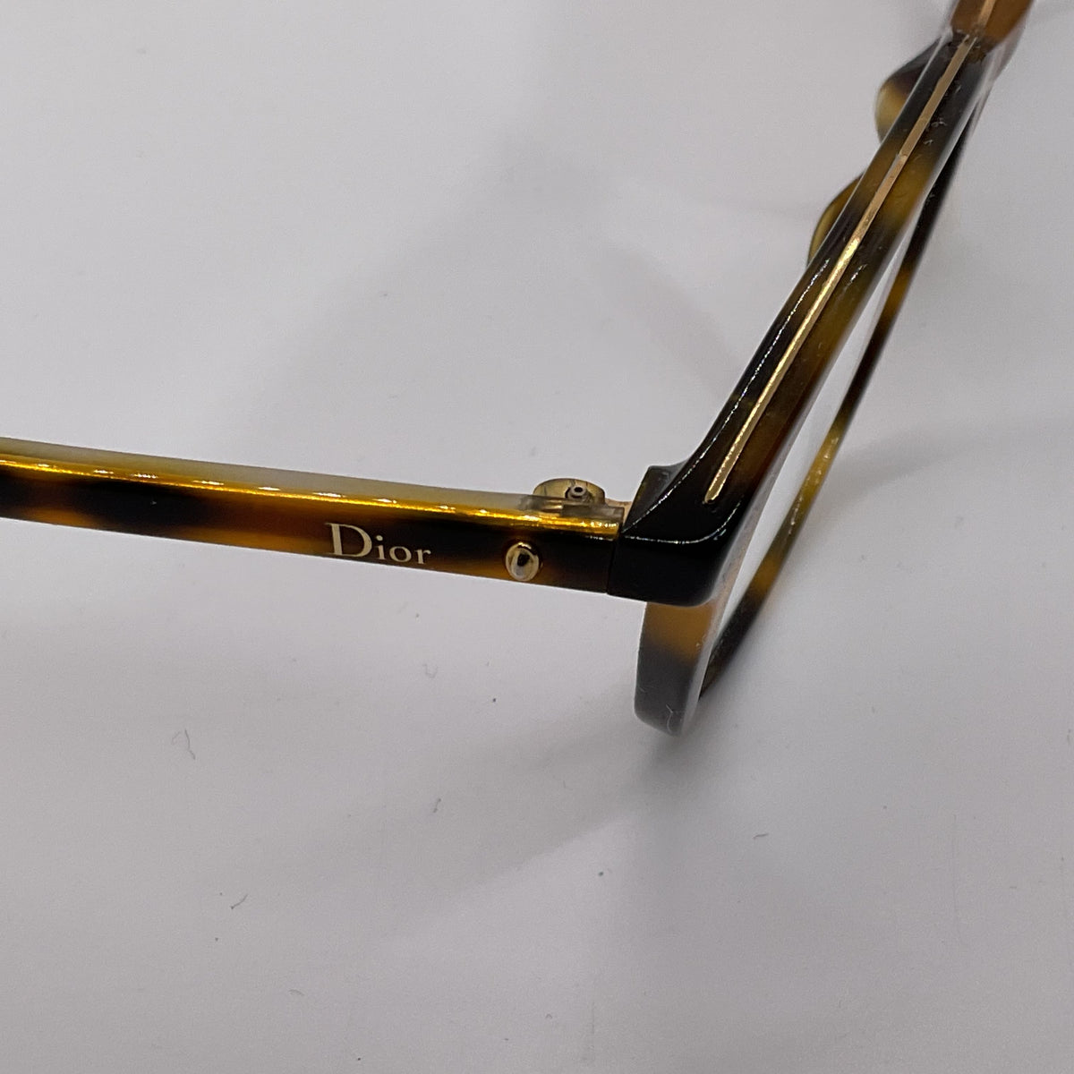 VTG. CHRISTIAN DIOR N40 Unisex Brown Tortoise Eyeglass Frames- FRAMES ONLY