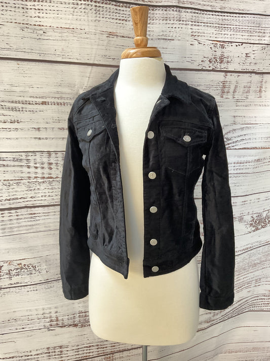 Pilcro And The Letterpress Black Velcro Denim Style Jacket - Size XS