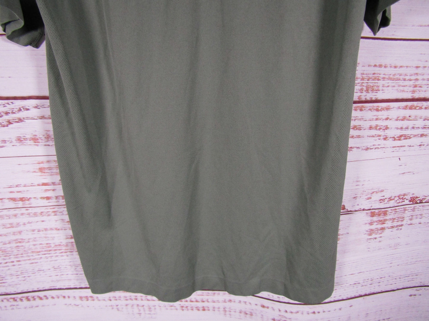 Fabletics The Training Day Polo Men's Smoke Green Polo Shirt Size L