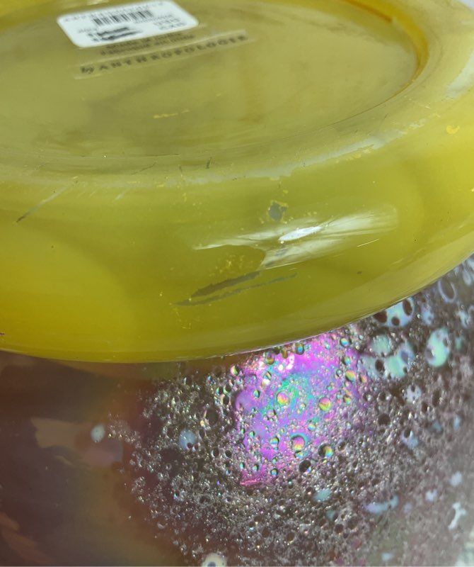 Anthropologie Laney 7.25" Cheena Glass Vase Multicolor