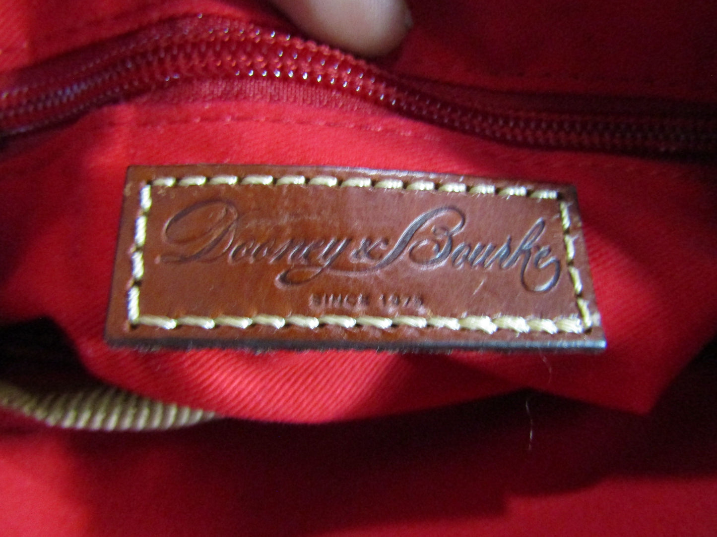 Dooney & Bourke Women's Gray Pebbled Leather Crossbody Shoulder Bag