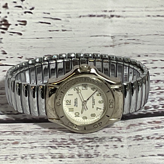 AMITRON 25/6053 Pro All Sport Women's Silver Tone Watch- NEEDS BATTERY