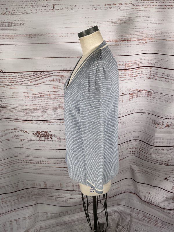 Vintage ST. John Collection By Marie Gray Shoulder Padded Wool Cardigan Size S