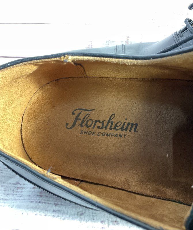 Florsheim Men's Oxford Cap Toe Black Leather Dress Shoes Size 12M