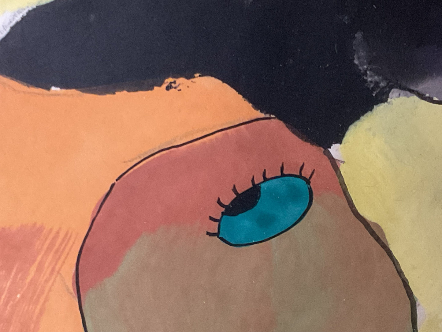 VTG. Signed XIAO JIAHONG Two Women In Kimono's Gouache/Watercolor Painting