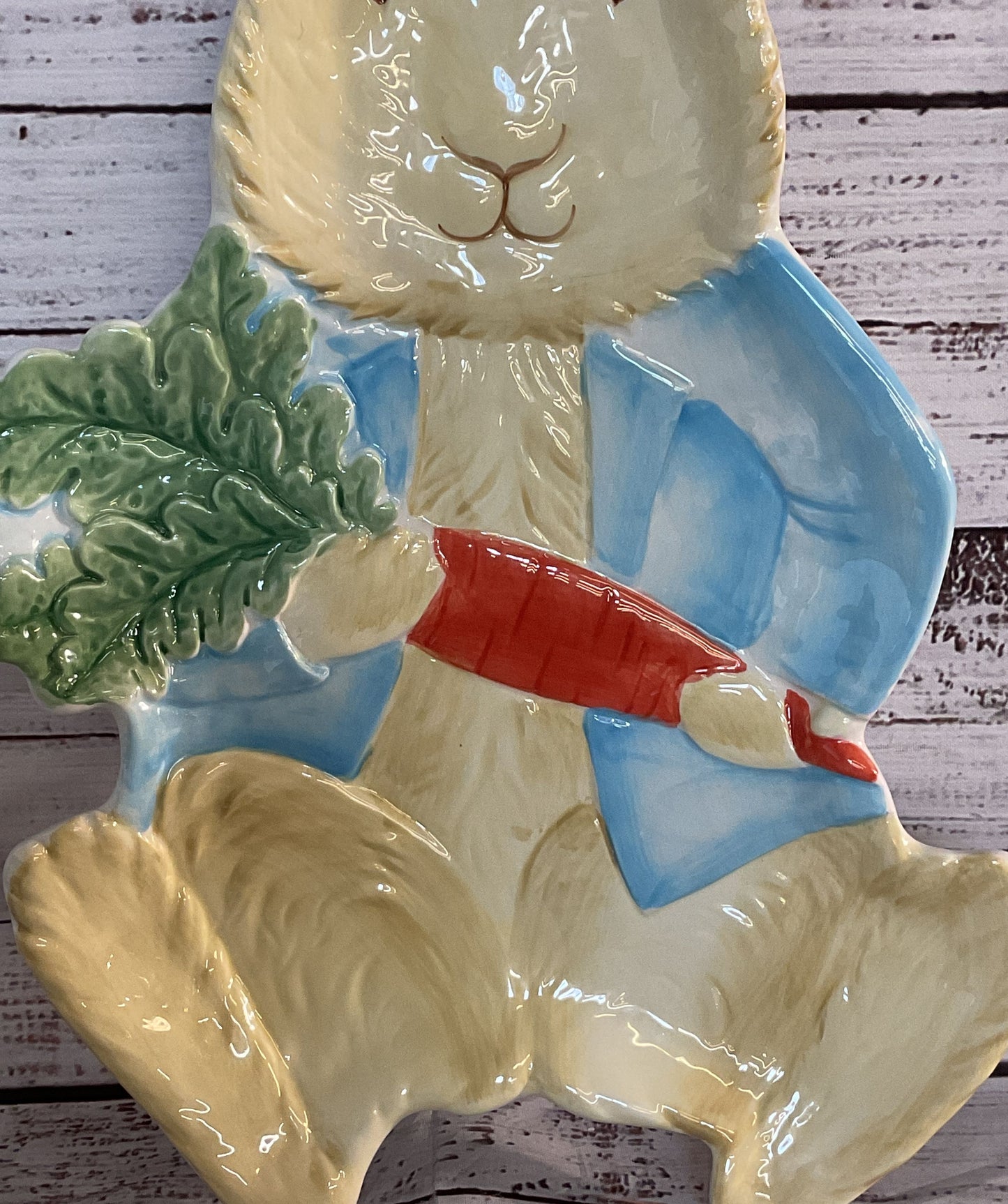 Williams Sonoma Peter Rabbit Figural Platter Multicolor