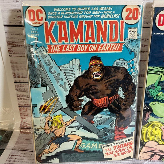 Set of 3 DC Comics Kamandi The Last Boy On Earth Comic Books