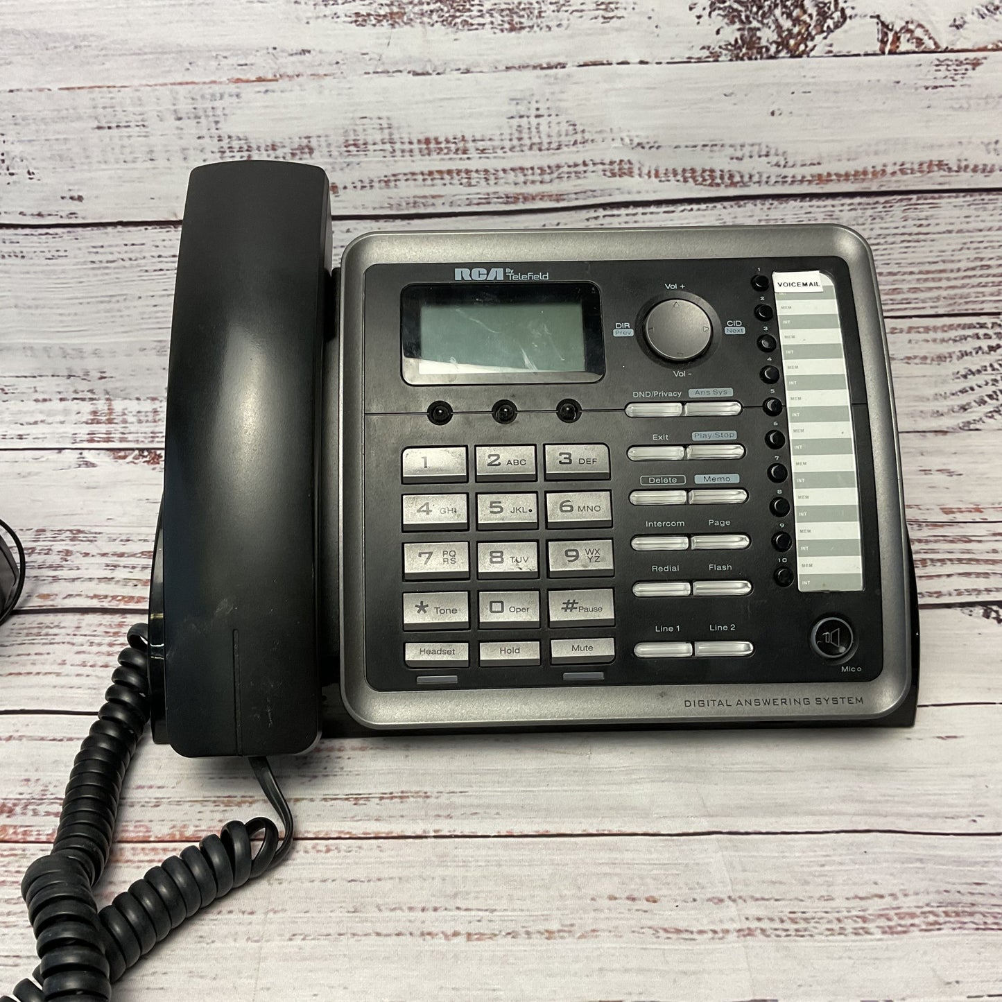 RCA 25255RE2 DECT 6.0 Telefield Intercom Phone System Untested No Power Cord