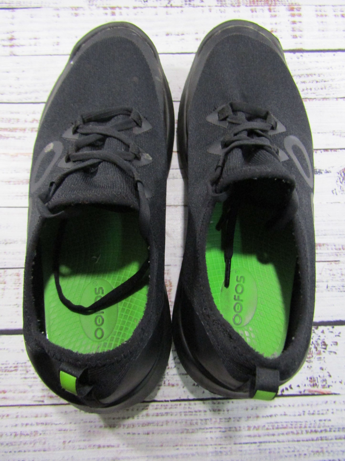 Oofos OOmg Men's Black Low Top Sneakers Size 11.5