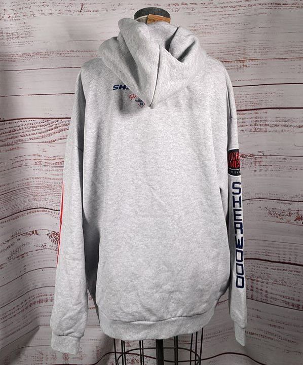 Mitchell & Ness x Sherwood Hockey Men's Rep My Hood Pullover Hoodie Gray 2XL