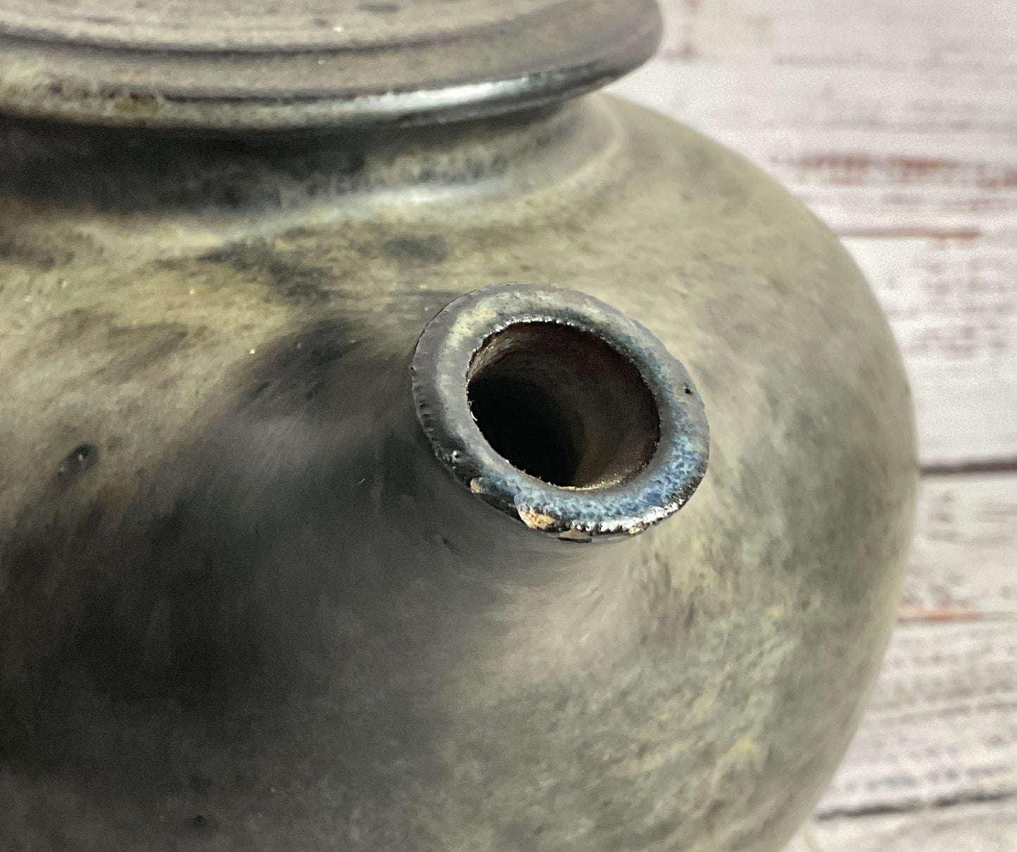 Modern Handmade Ceramic Japanese Style 5.5" Tea Pot Gray