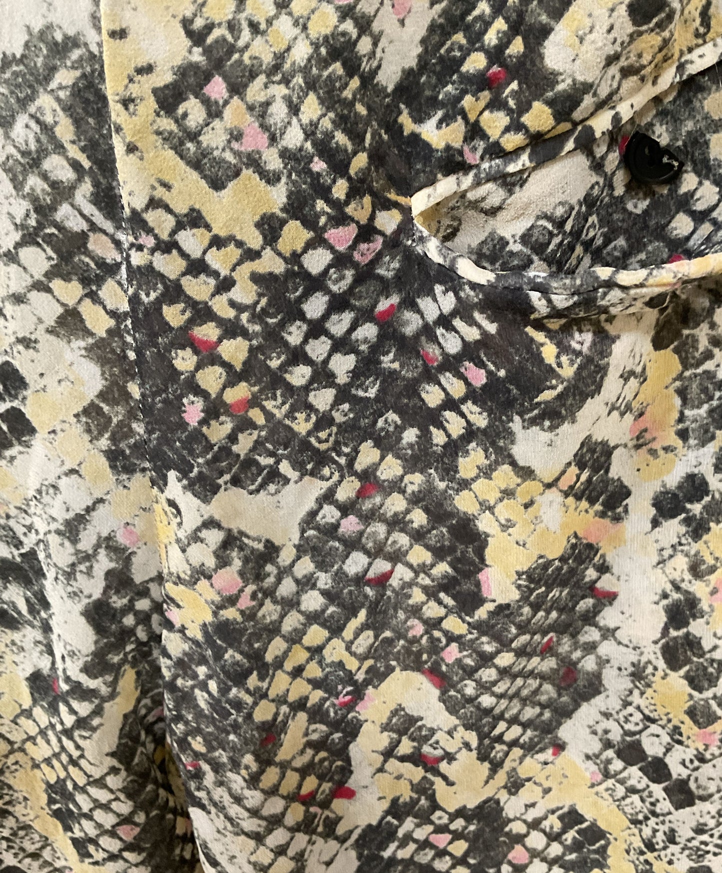 Isabel Marant Yellow & Gray Print Drawstring Pants Size 40
