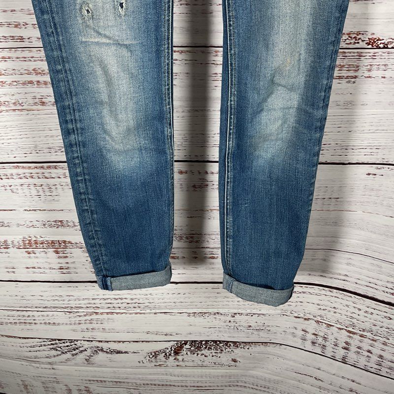 Dolce & Gabbana Pretty Denim Low Rise Distressed Skinny Jeans - Size 38