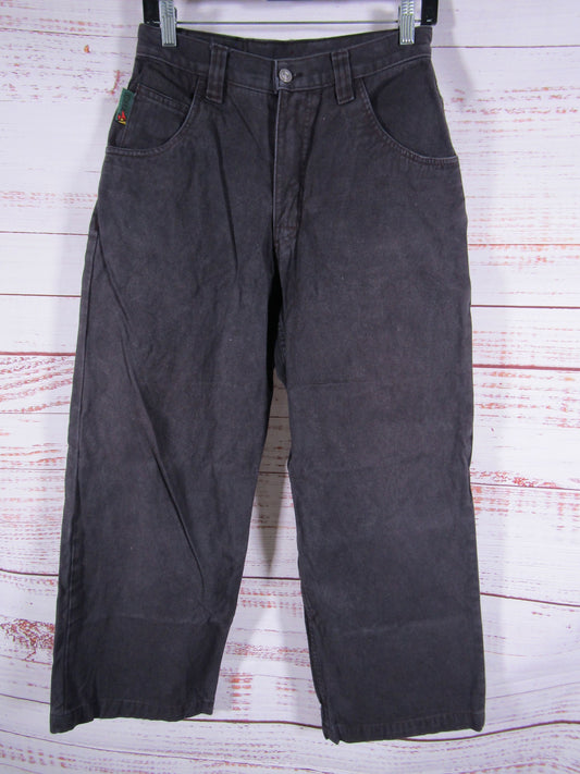 Insomniac Shuffle Jeans Men's Faded Black Wide Leg Pants Size 28