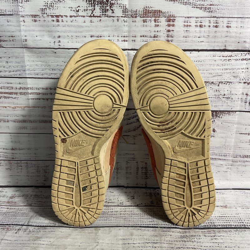 Nike Dunk Low Terry Swoosh Beige Suede Women's Size 10 US