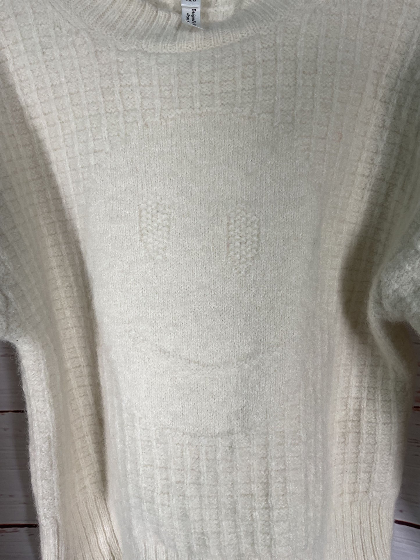 Molo Beige Kid's Pullover Smiley Sweater - Size 122-128