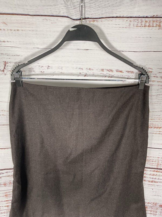 NEW Jill Sander Women's Brown Wool Blend Skirt - Size 42 Made in Italy