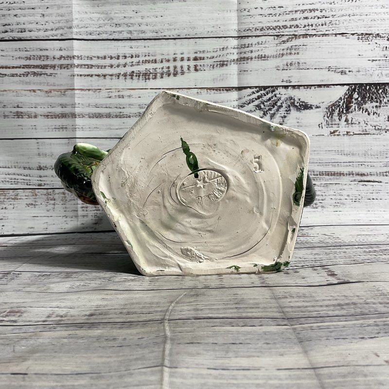 Chinese Tang Sancai Green Porcelain Elephant Statue 6" Tall Animal Sculpture