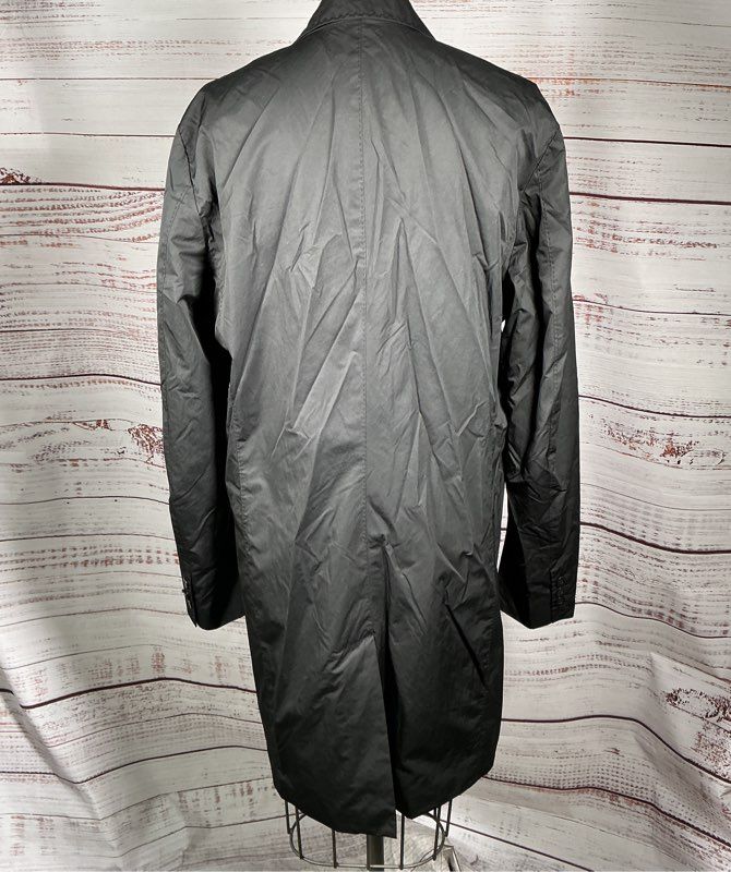 Unisex Adults PS Paul Smith Black Trench Coat Size XL