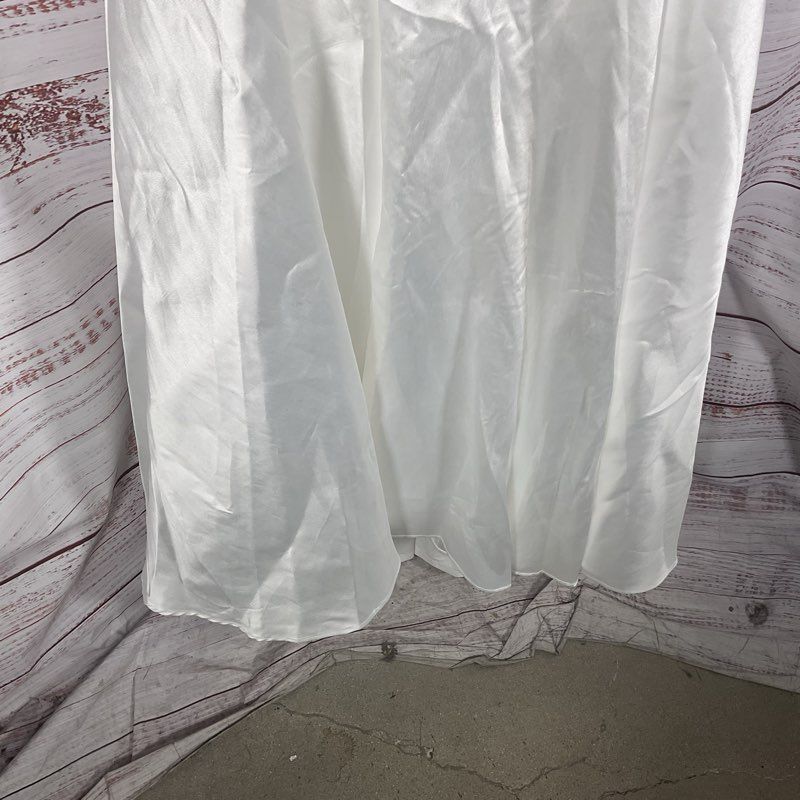 Lulus Your Beloved White Strapless Bow A-Line Gown Formal Dress - Size XS