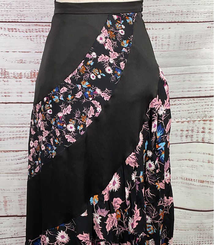 Sandro Kylie Floral Midi Skirt Multicolor 0