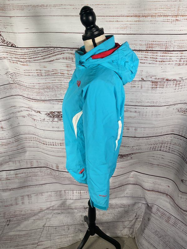 The North Face Blue Tri-Climate Jacket HyVent Hooded Parka Girls 14/16 Large