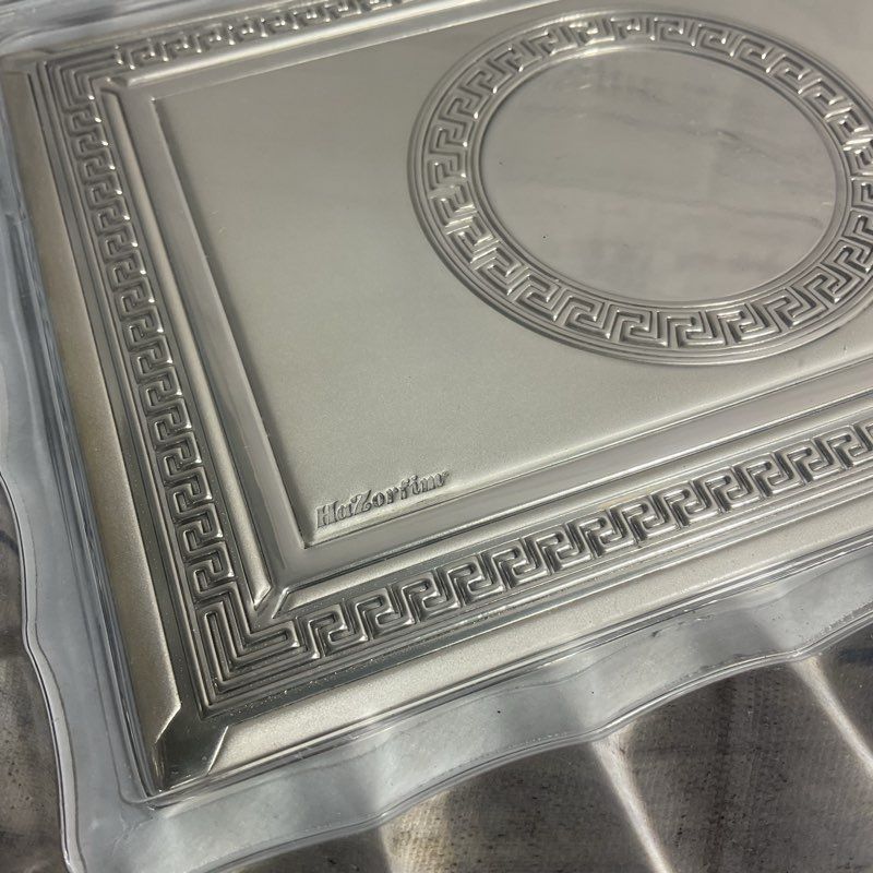 Hazorfim Sterling Silver & Crystal 10" Israeli Trinket Dish Tray