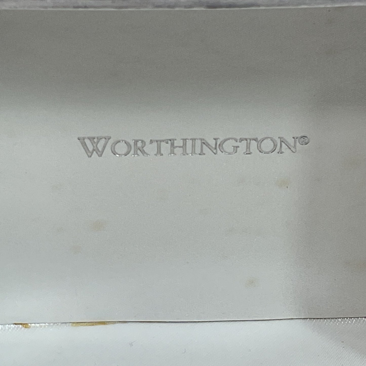 WORTHINGTON Silver Tone & Rhinestone Necklace & Earrings Set