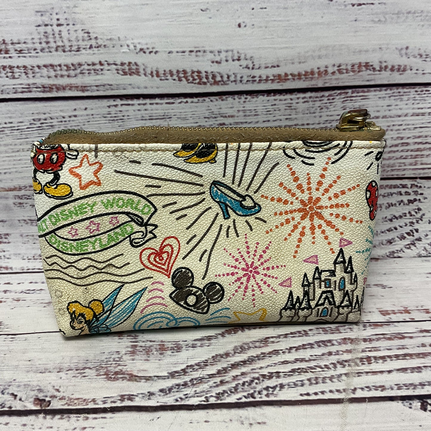 Dooney Bourke X Disney Parks Clutch Cosmetics Case Bag 6x2x4