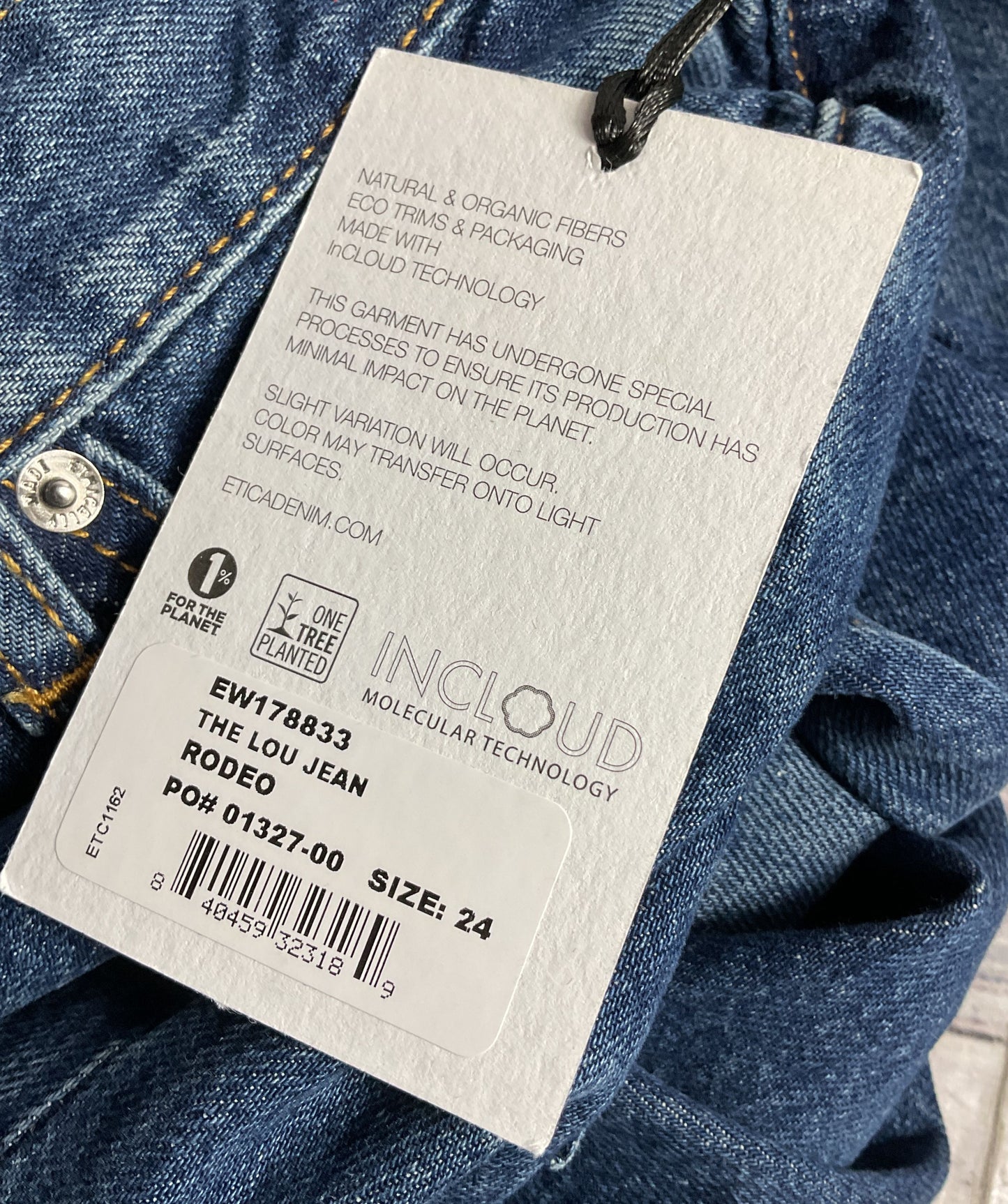 Etica Lou Mid Rise Relaxed Rodeo Jeans Blue 24