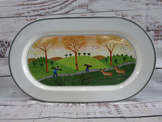 Villeroy & Boch Naif Porcelain Oval Serving Platter