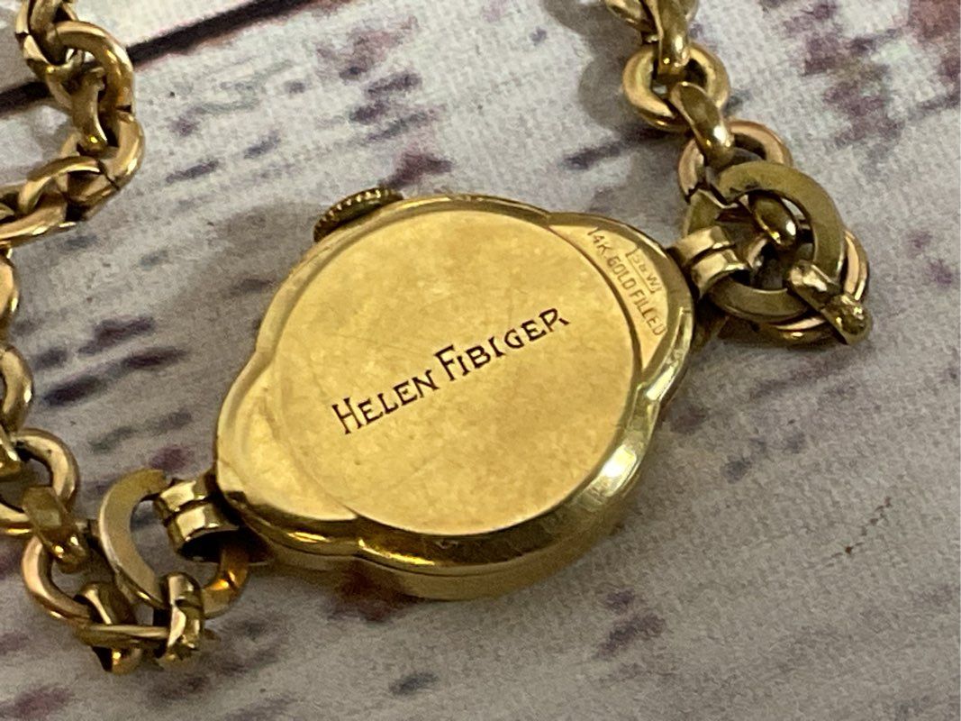 VTG. HAMILTON 10K Gold Filled Engraved on Back (DAMAGED)