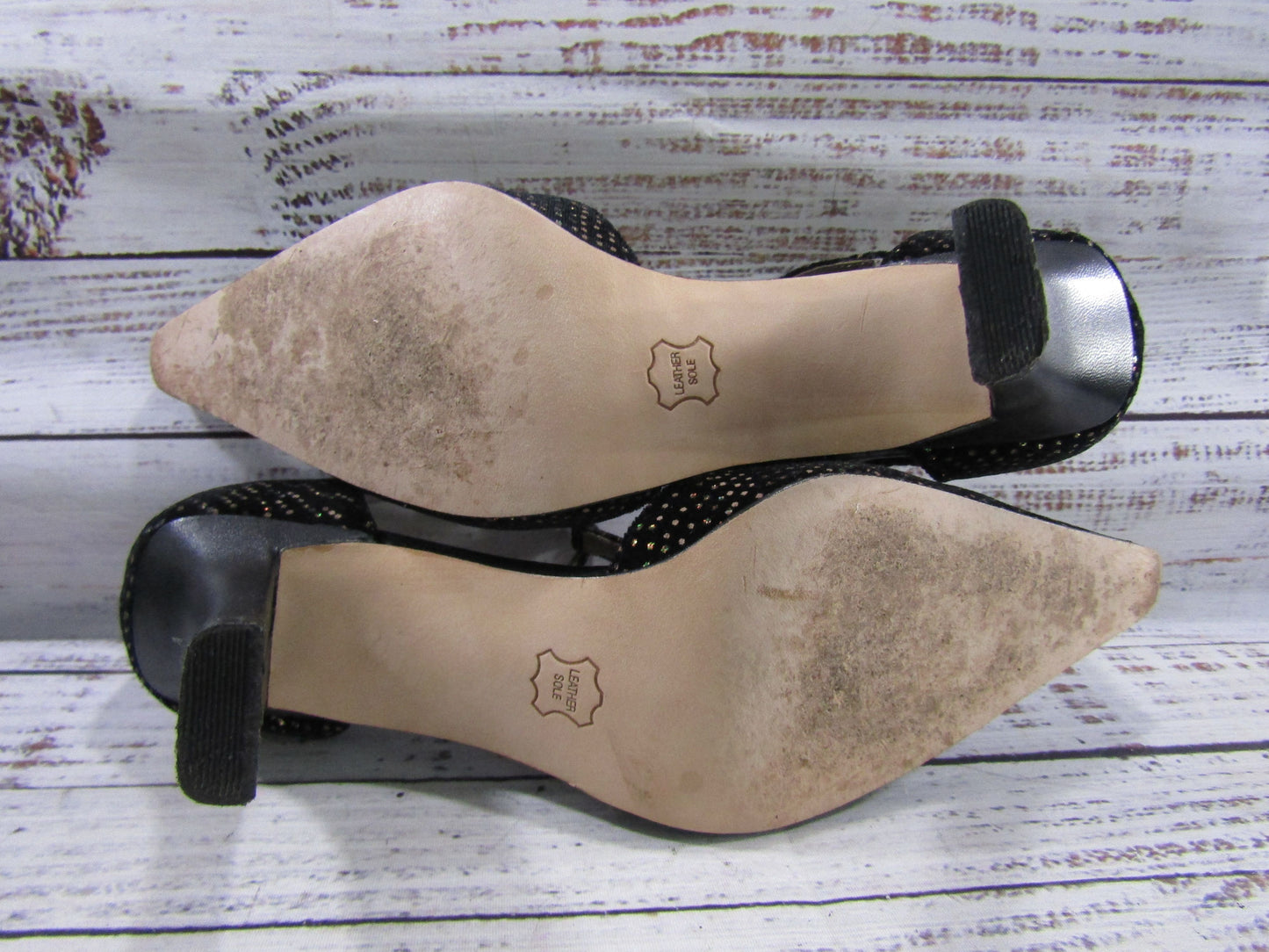 Monzo & Franco Tango Women's Black Ankle Strap Heel Size 7.5