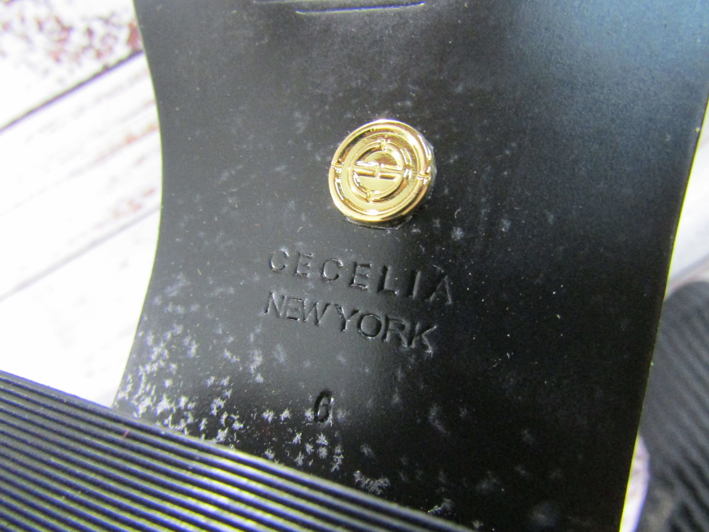 Cecelia New York Tomas Women's Metallic Suede Black Sock Boot Size 6