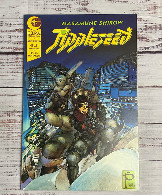 1991 Appleseed: Masamune Shirow Manga Book 4.1-4.4 LOT *Near Mint*