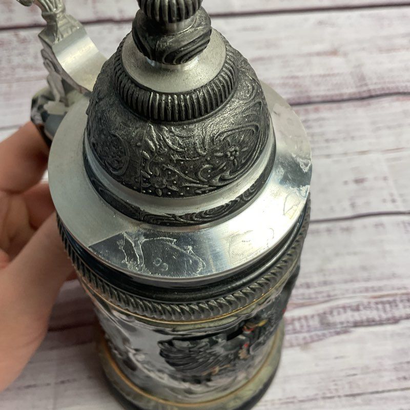 Zoller & Born Limited Edition Deutschland German Eagle Beer Stein Lidded Mug