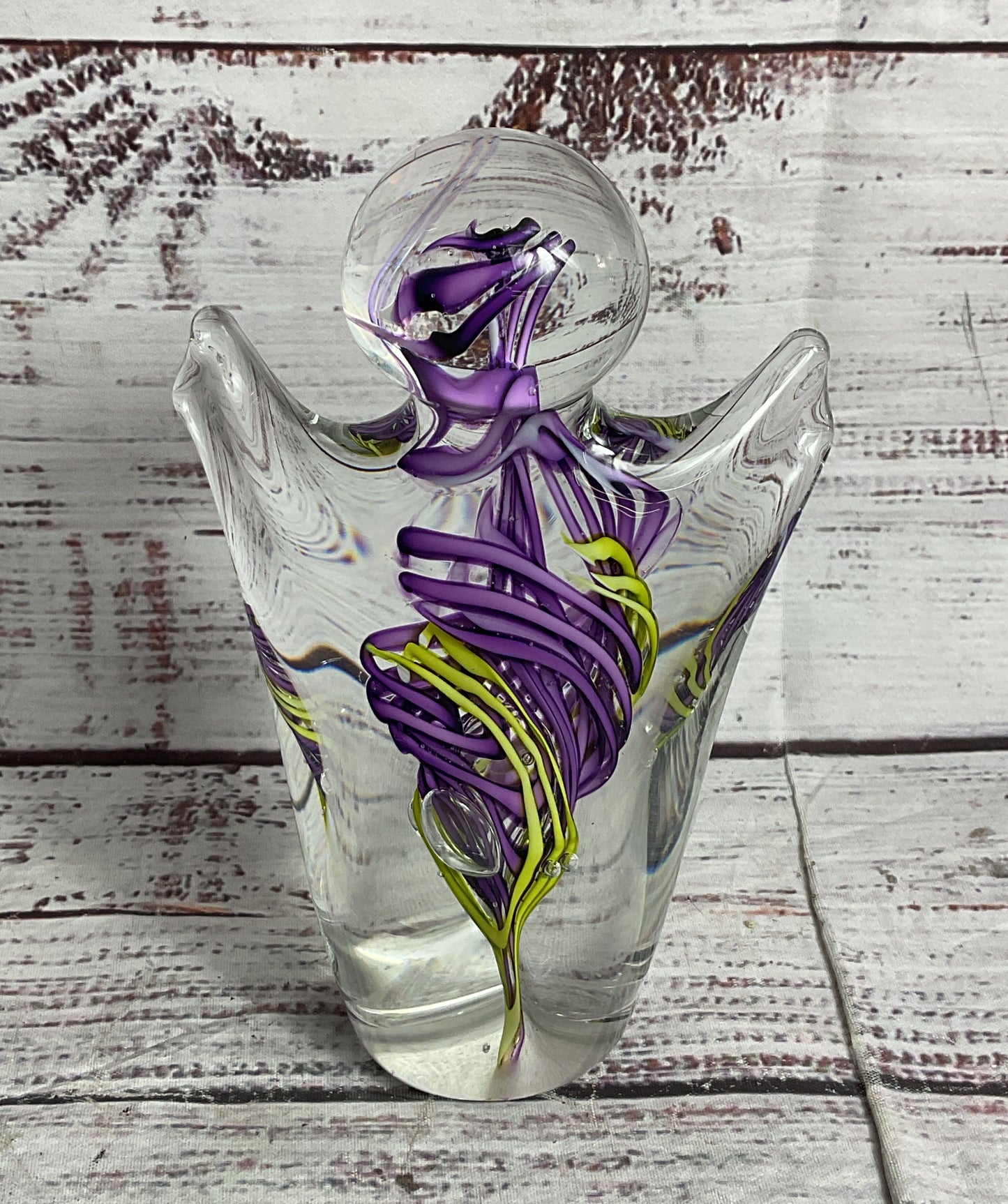 Schmidt Rhea Glass Studio Joy of Life 6.5" Glass Sculpture Multicolor