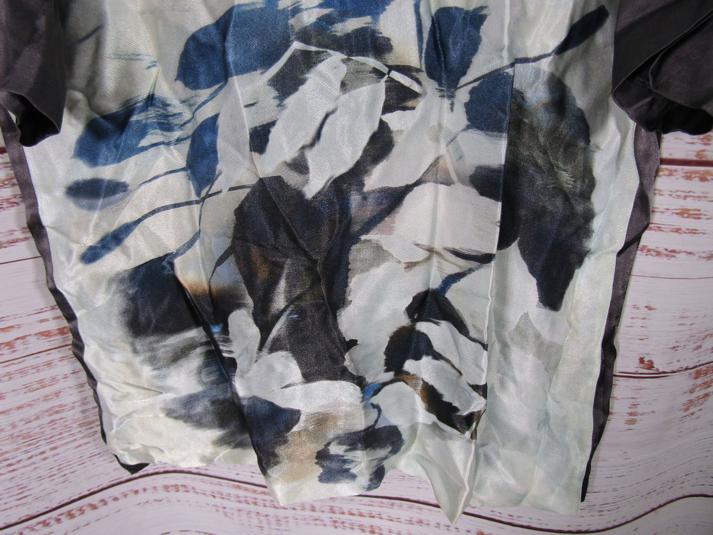 Gerard Darel Women's Blue Floral Abstract Print Blouse Size 40