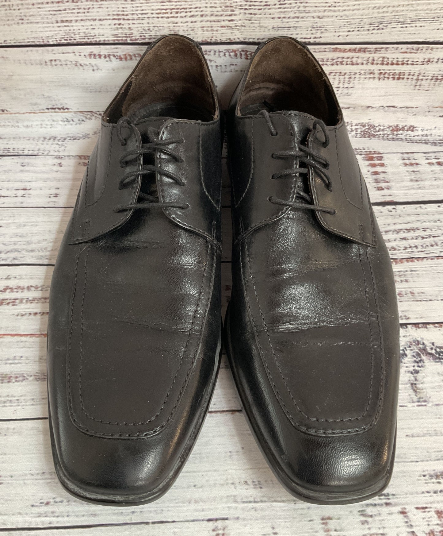 Bruno Magli Mianato Men's Black Leather Oxford Shoes Size 8.5 Made in Italy