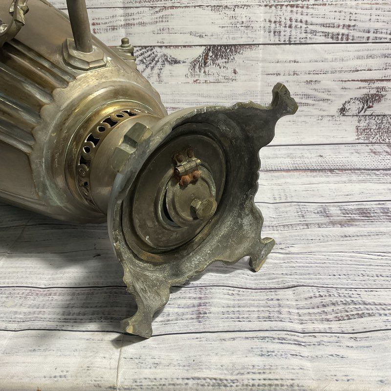 Antique Russian Brass Samovar Tea Urn By M.A. Zubov