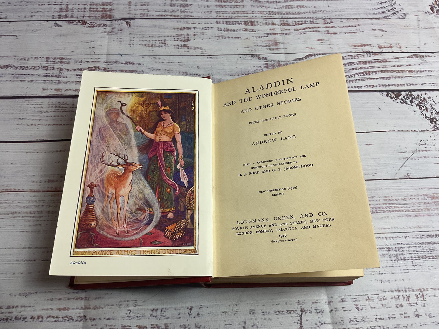 Antique Aladdin And Other Stories Hardcover Book Longmans, Green & Co.