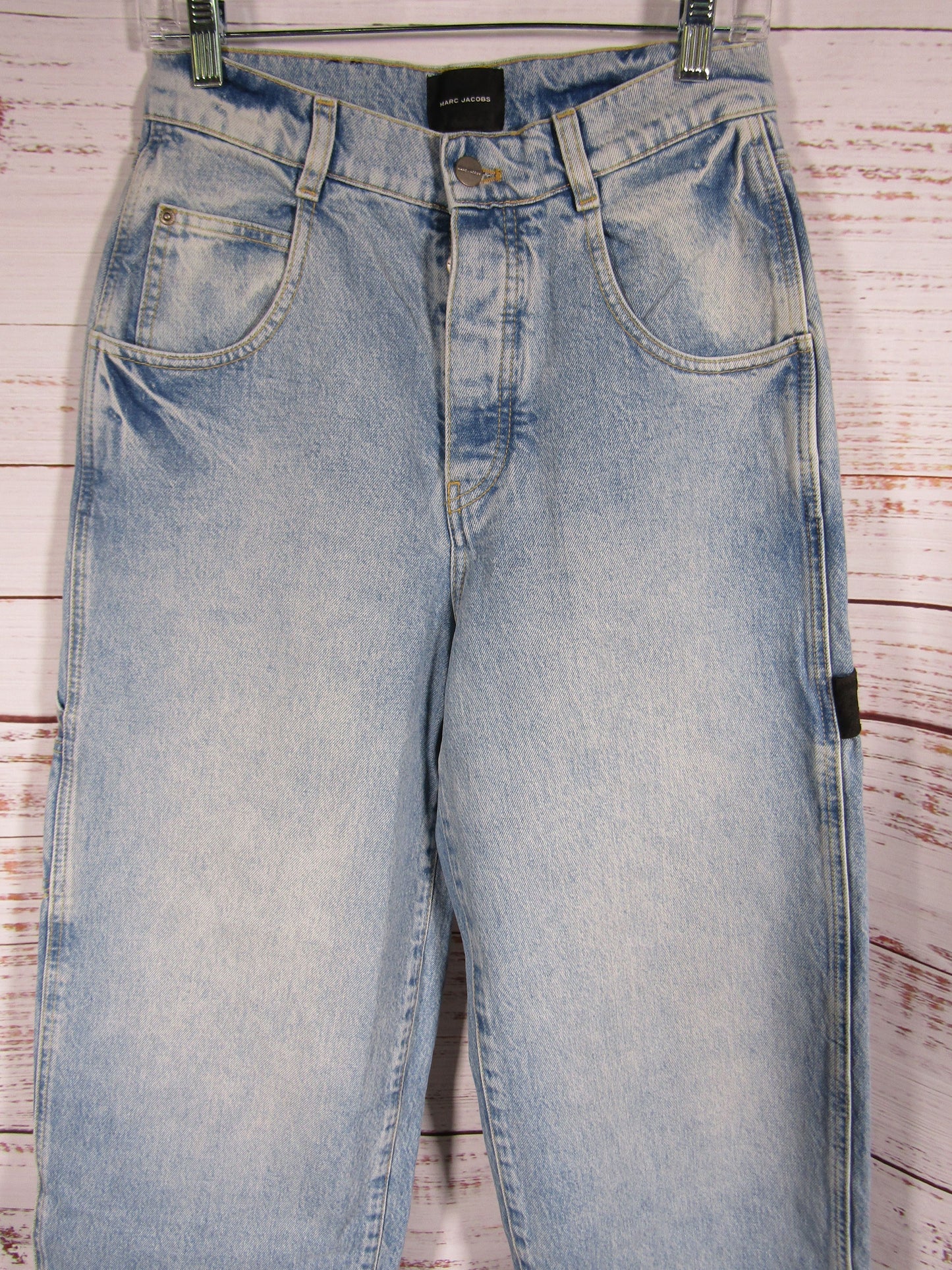 Marc Jacobs Women's Blue Oversized Carpenter Jeans Size 24