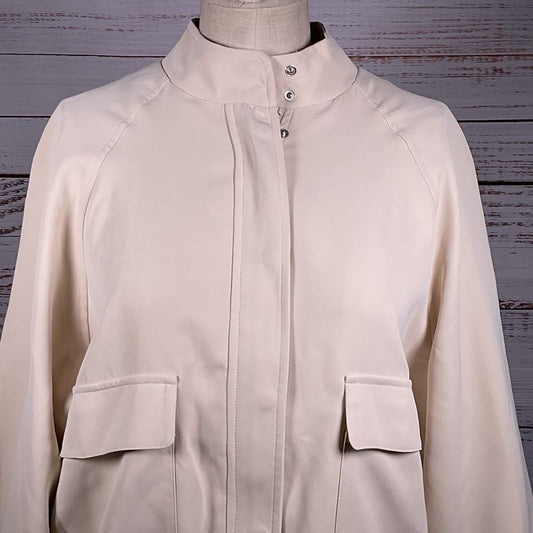 NWT GREYLIN Collection Women's Ivory Zip Up Jacket- SZ L