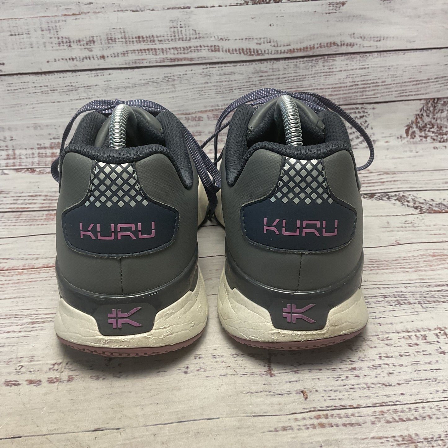 Kuru Quantum 2 Grey Purple Athletic Shoe Women Size 9.5