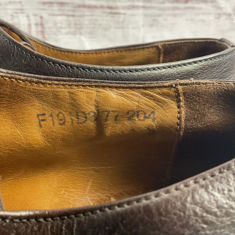 John Varvatos Dark Brown Leather Derby Dress Shoe Men's Size 9