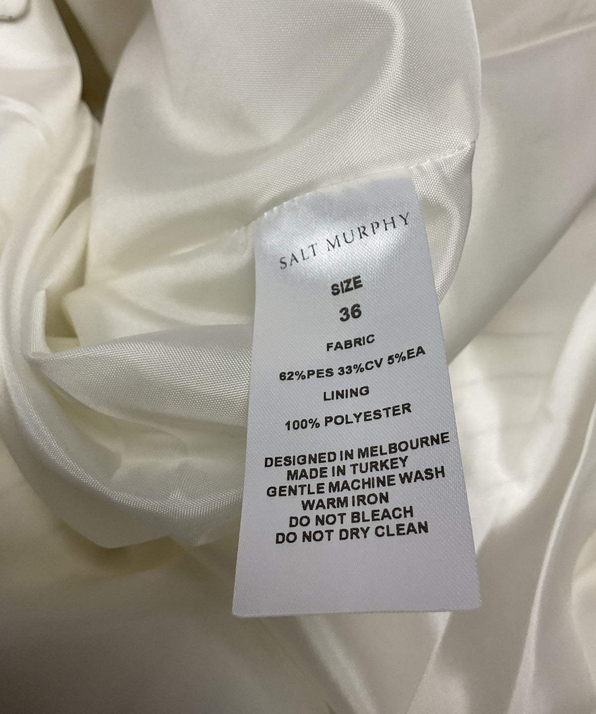 Salt Murphy White Pin Stripe Oversized Large Blazer Jacket - Size 36 New 1/2